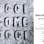 invitation picture of the solo exhibition Oggi Come Oggi (Today Like Today) of the artist Francesco Di Tillo at Galeria Gino Marotta - Aratro, Molise University, Campobasso